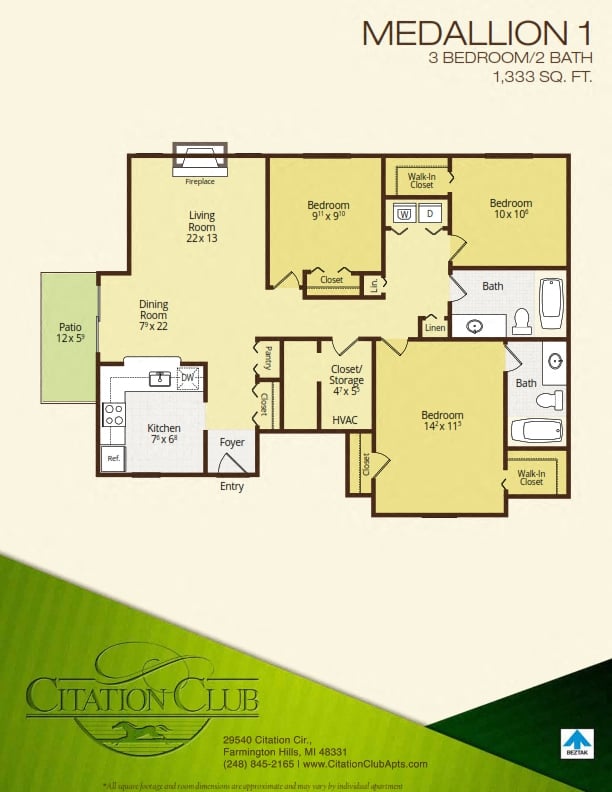 Medallion 1 floor plan